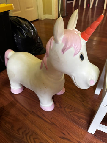 Unknown Unicorn bounce toy used Outdoor