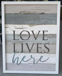 Hobby Lobby Love Lives Here print Decor