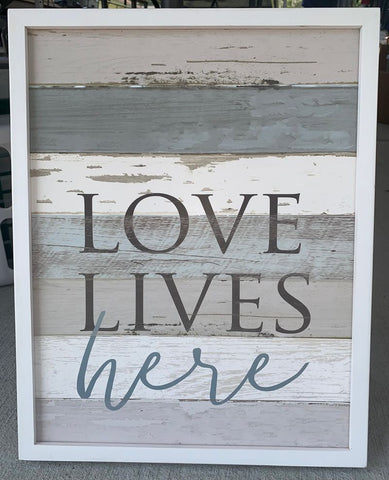Hobby Lobby Love Lives Here print Decor
