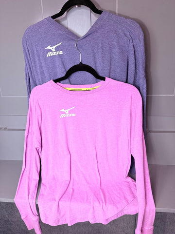 Mizuno 2pc Hitters Pullover NWOT -pink & blue Women's - S