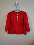 Pretty Girl Fits size 5 red cardigan knitted sweater cardigan EUC 5T/5