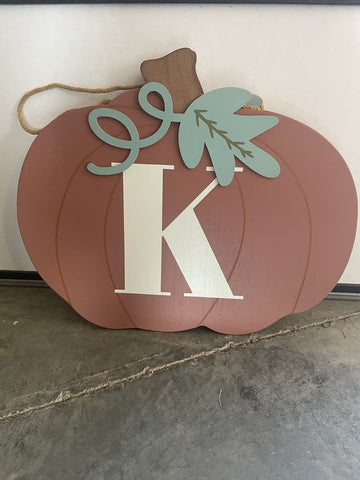 Kirklands K initial Pumpkin hanger 2 of 2 Decor