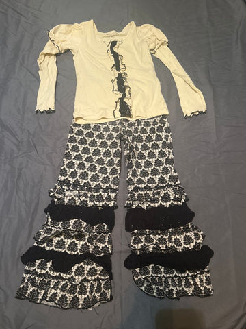 Mustard Pie Long-sleeved shirt and ruffle pants, good condition 8