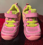 Pediped Pink and Lime Green Tennis Shoes 5-1/2 (Lil' Kid)