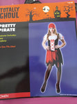 NEW Pretty Pirate Costume Fits S/M Women's - M