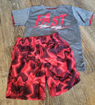 Rbx/walmart Outfit, red 5T/5