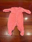 Carters Terry snap sleep and play footie bear on bottom 0-3 Months