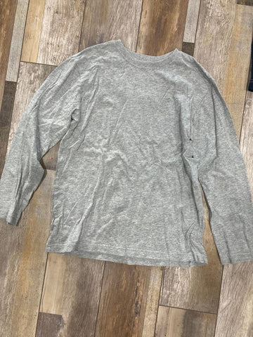 Place Gray solid long sleeve shirt 10