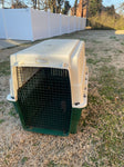 Large Dog crate Large dog crate for dogs 70-90lbs. Missing one small black piece. Pet