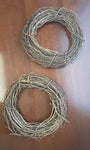 Grapevine Two 12 inch grapevine wreaths Miscellaneous
