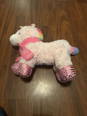 Pink Unicorn Pink Unicorn, year 2020 on scarf Plush Toys