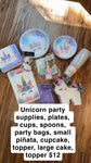 Unicorn party supplies  Miscellaneous