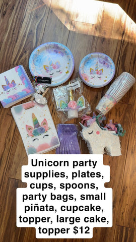 Unicorn party supplies  Miscellaneous