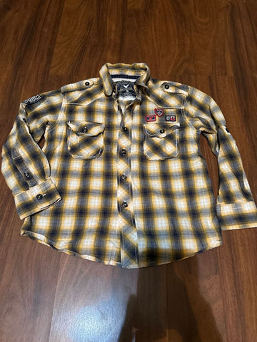 Company 81 Black, yellow, white plaid 5T/5