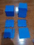 Learning Res Base 10 1000 cube , 10 ea 100s, 30 ea 10s, 100 ea 1s Educational
