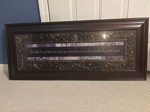 Kirklands 41 by 18 The Will of God wall picture Decor