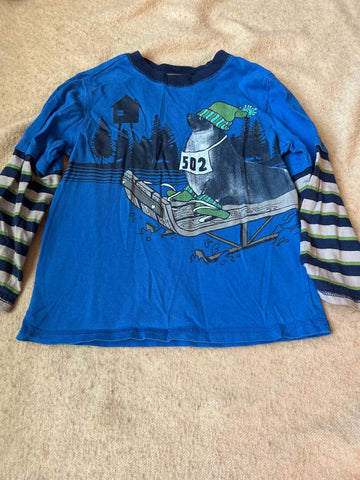 Old Navy winter print long sleeved tshirt 5T/5