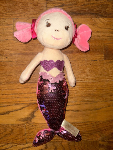 DanDee Collectors Choice Mermaid pink sequined fin Plush Toys