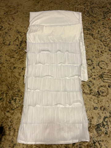 Lush white shower curtain New, no tags ruffles on bottom Bathroom