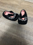 Koala Kids Black velour with silver accent 3 (Infant Shoe)
