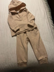 Busy Bee Smocks 18M Tan Set GUC Light Pilling All Over 18 Months