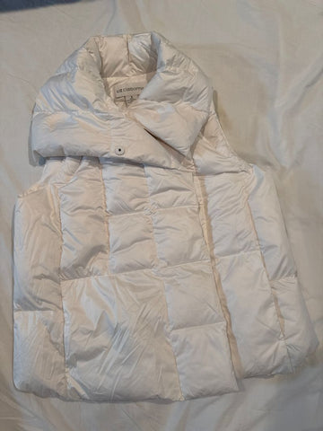 Liz Claiborne White goose down vest Women's - S