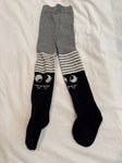 No Brand Gray tights monster eyes 2T