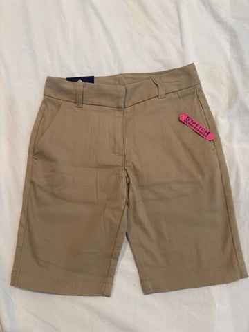 Izod Approved Schoolwear NWT khaki Bermuda shorts 7
