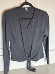 Alya Black LS w knot very soft Women's - S