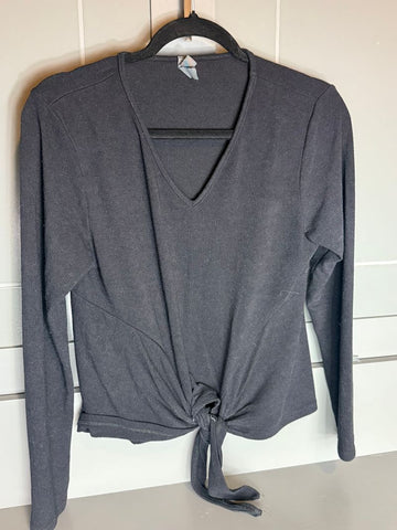 Alya Black LS w knot very soft Women's - S