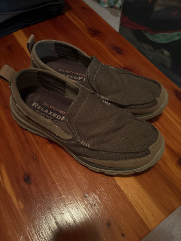 Skechers Brown slide ins 11 (Adult)