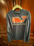 Vineyard Vines Navy football long sleeve 7