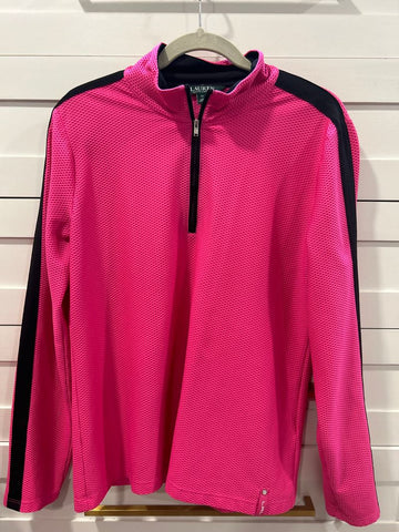 Ralph lauren Pink quarter zip Women's XL 16