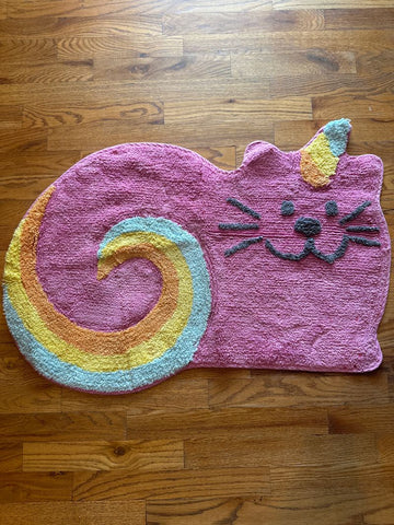 Kids Caticorn bath rug Bathroom