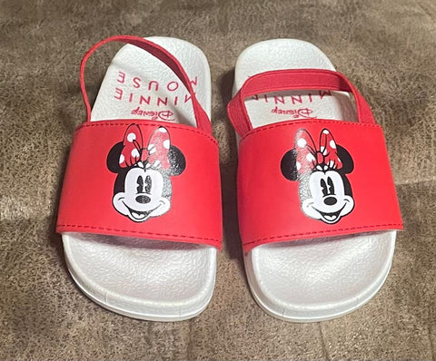 Disney Red and White Minnie Mouse Sandals 5-1/2 (Lil' Kid)