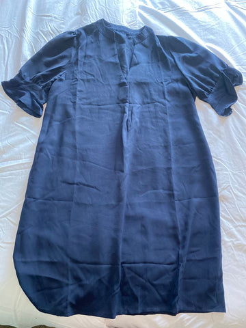 Amazon Navy blue dress a bit see through need a slip Women's - L