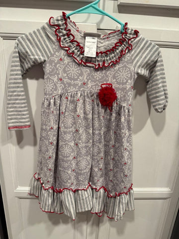 Bonnie Jean Grey/red dress 6T/6X