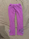 Lands end Purple leggings with flowers 10