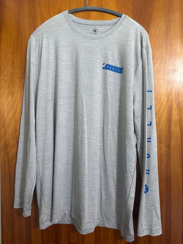 Hurley SPF Long Sleeve Gray Men's - L