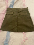 Btween Green suede skirt-runs big imo 2T