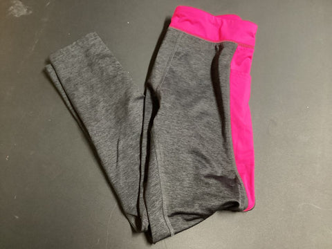 Athletic works Pink and gray leggings 10