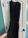 City Chic black dress with rose gold belt Women's XXXL 20