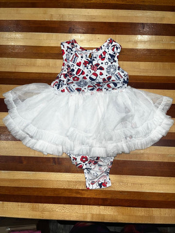 Disney Baby minnie RWB puffy skirt 18 Months