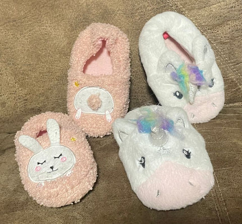 Unknown Cute Bunny and Unicorn Slippers 5 (Lil' Kid)