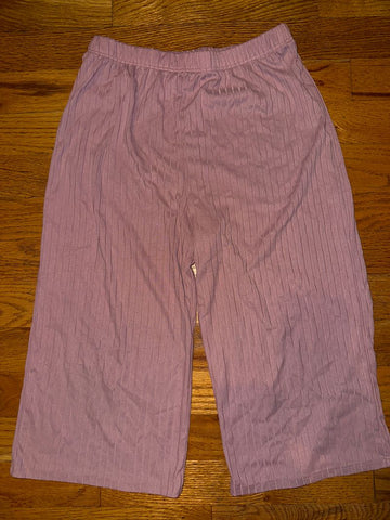 Love squared girls Mauve stretchy cropped sleep pants 10