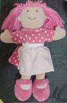 Soft "plush" Pink Doll Baby - small pencil line on face Dolls and Accessories