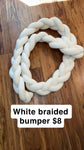 White braided bumper  Bedding