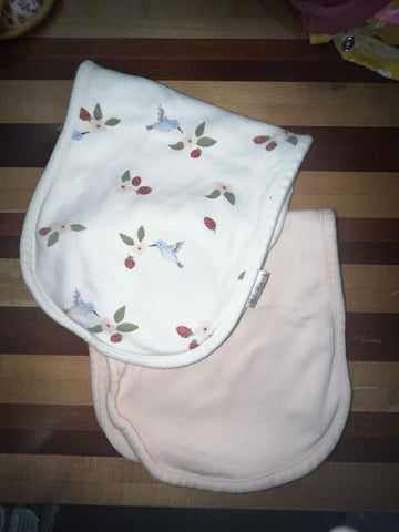 Burping clothes 1 flower, 1 pink Nursing