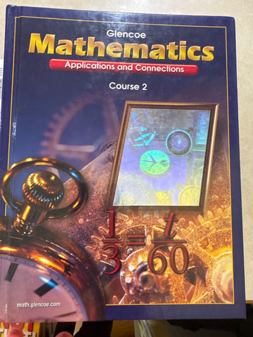 Glencoe math Course 2 text book math grade 7 or 8 Curriculum