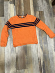 Boys Sweater - SIZE 6T orange & navy 6T/6X